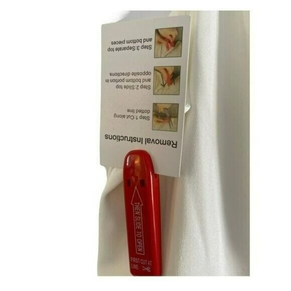 Mac Duggal White Mini Formal Dress Rhinestones Evening Wedding Sheath NWT Sz 8 - Picture 7 of 10